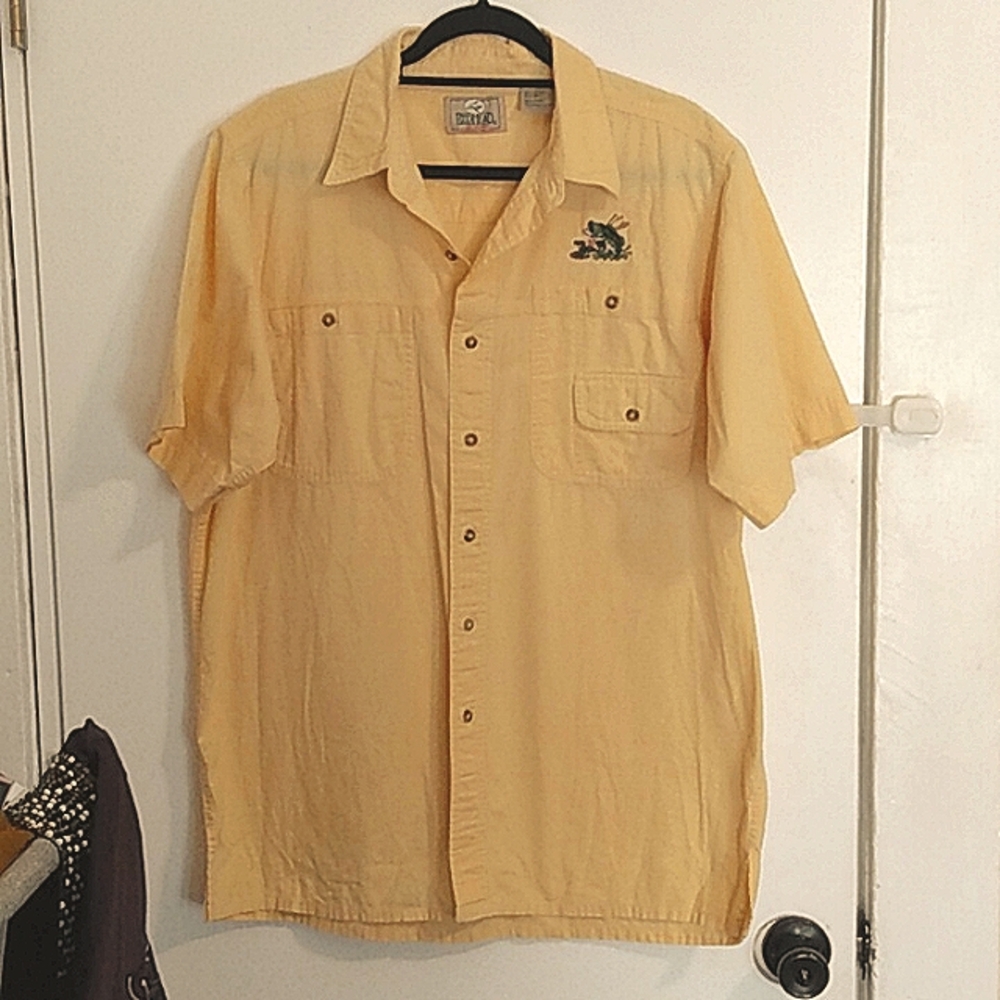 RedHead Yellow Fishing Shirt Men's Size Medium